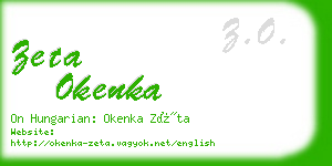 zeta okenka business card